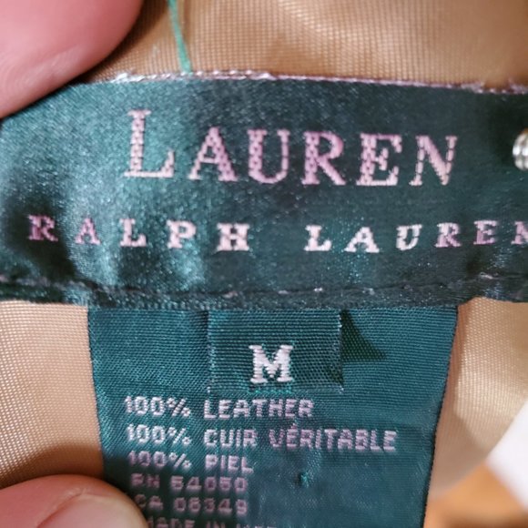 Ralph Lauren Suede leather Jacket safari tie dyed XL Medium large cowgirl brown